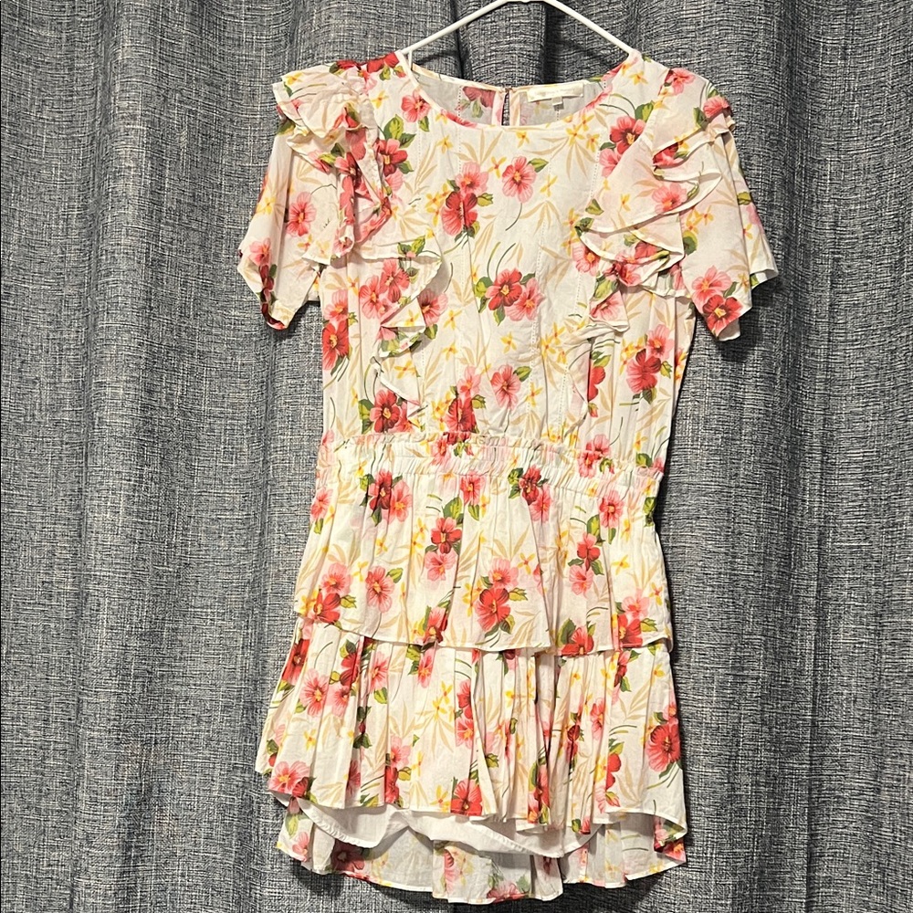 LoveShackFancy Floral Mini Dress